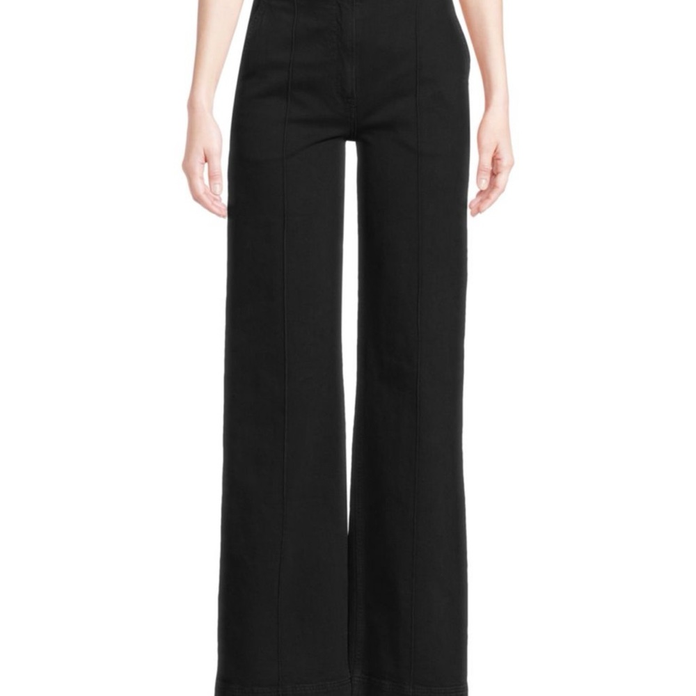 Women's Black Wide-Leg Jeans